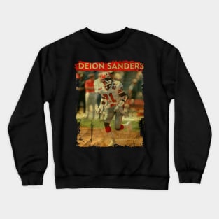 TEXTURE ART- Deion Sanders - RETRO STYLE Crewneck Sweatshirt